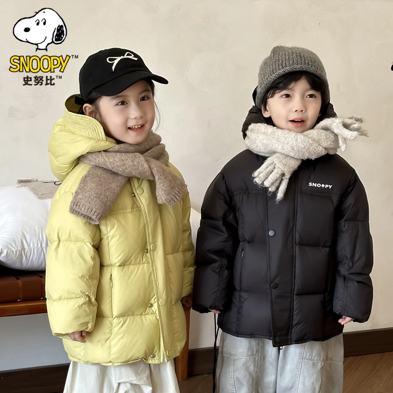 Snoopy/史努比儿童羽绒服秋冬加厚连帽保暖面包服洋气F1Y6012-ZB