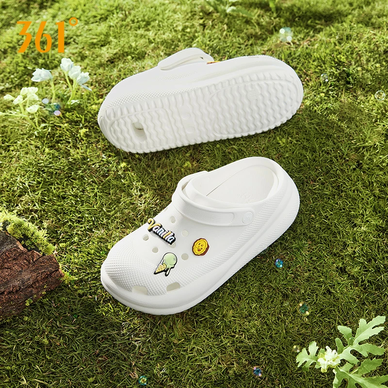 【甜筒】女鞋2024年夏季外穿洞洞鞋厚底透气休闲运动鞋女拖鞋