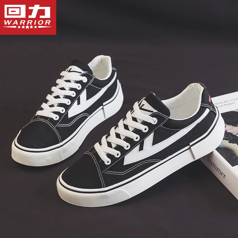 Warrior/回力帆布鞋男夏季透气男士布鞋男款休闲运动男士帆布鞋
