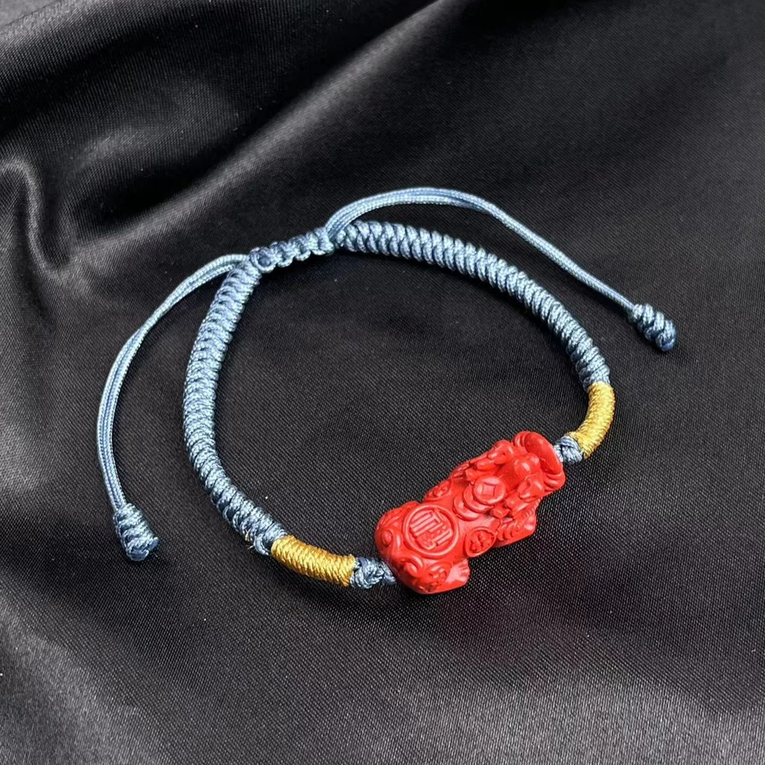 辰砂(处理)T1231-9819-141朱砂手绳(一件/多样性发/约23*9*8mm)J