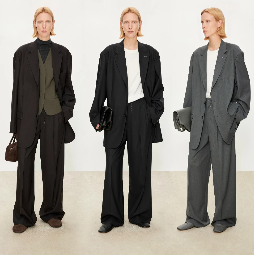 【商场同款新品】JOC专柜意大利VBC强捻双色羊毛 手缝白线经典宽肩