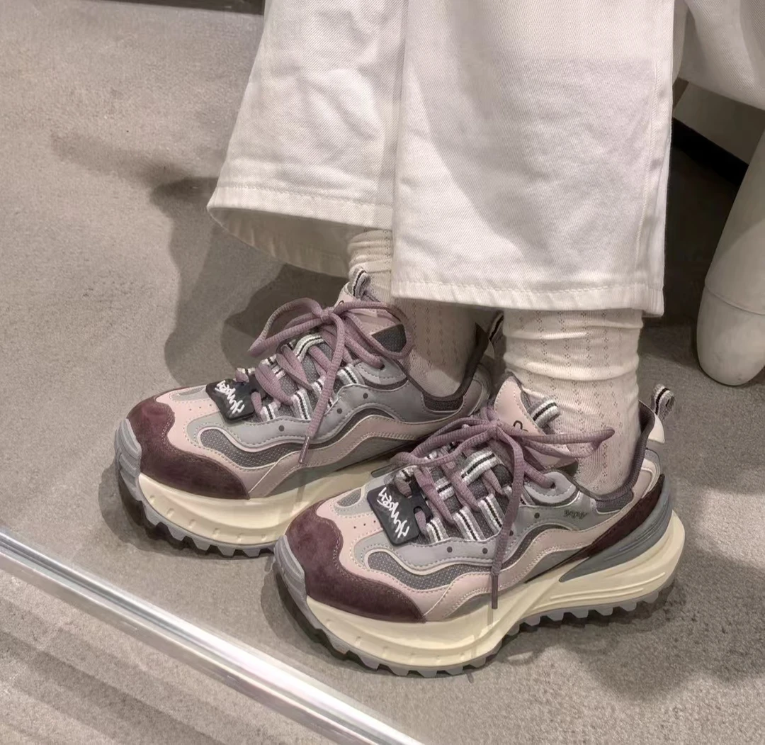 小敏家 清货~就几双 时尚超火老爹鞋 复古港风拼色运动休闲鞋808