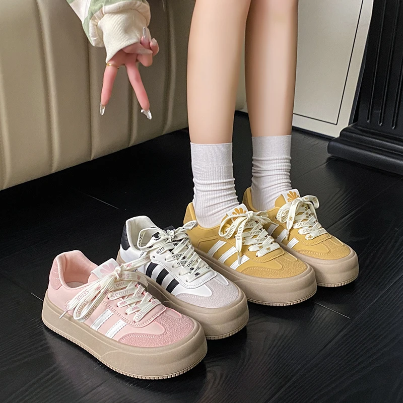 小敏家 清货~ 就几双 经典杠杠条德迅鞋 拼色系休闲鞋DQ13