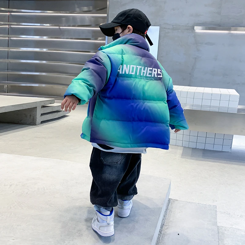 耀选专属24年韩版时尚渐变羽绒服中大童冬季休闲外套K234YRF3710