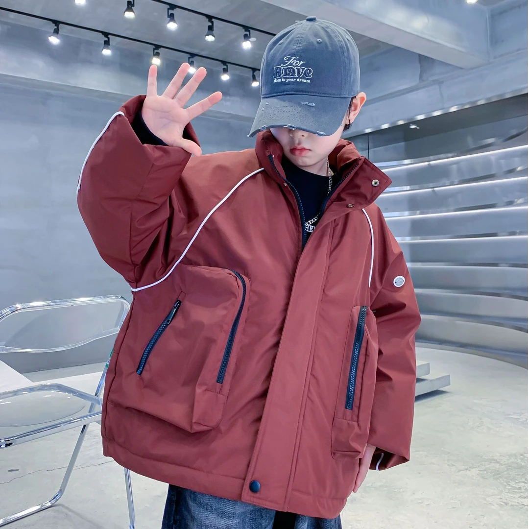 耀选专属男童冬季新款韩版时尚休闲宽松工装羽绒服K244YRF4906