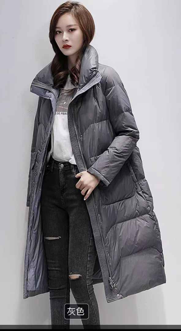 时尚休闲阔版高领保暖外套652