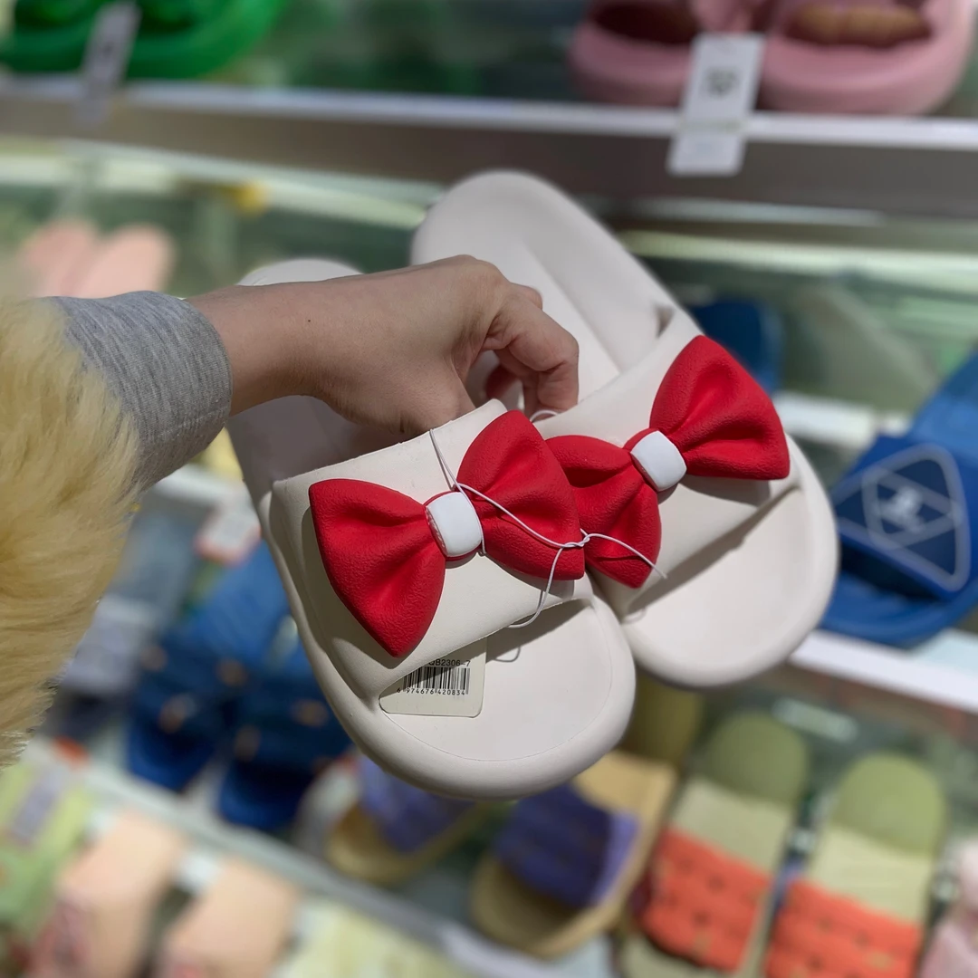 2306-7蝴蝶结夏季凉拖女高弹踩屎感