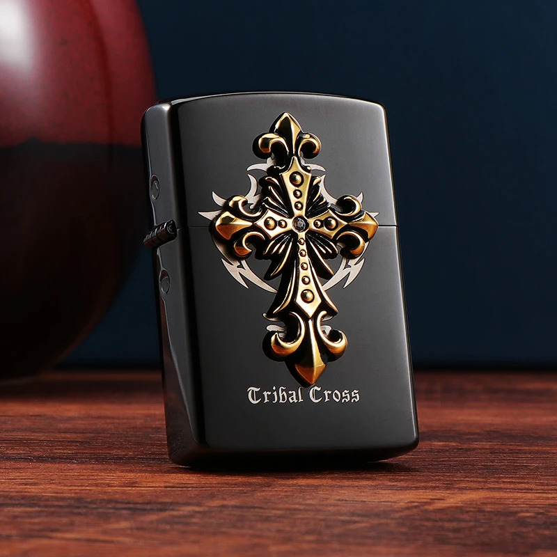 ZORRO佐罗北欧徽章系列创意圣十字架生日爱意男女情侣防风打火机