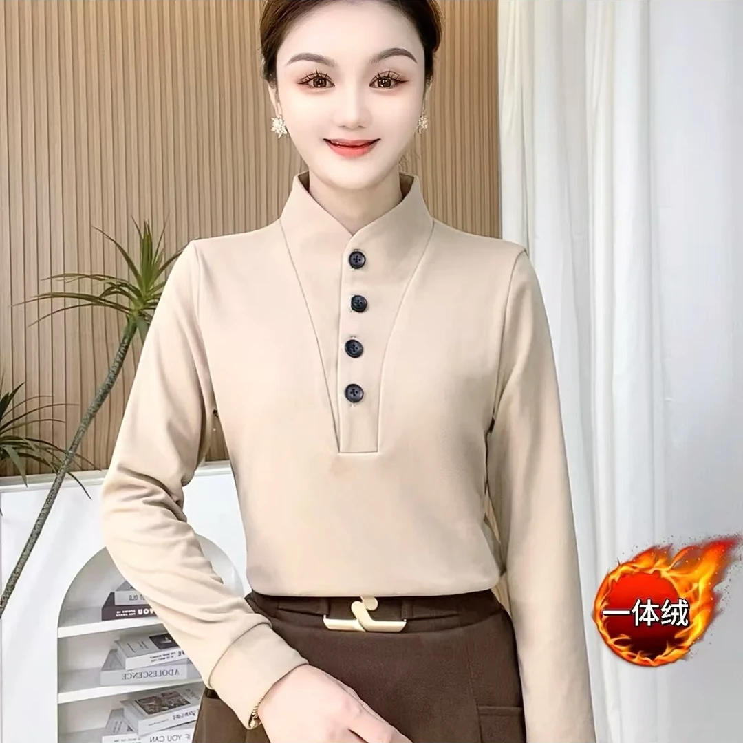 冬季最新款洋气女装爆款可外穿宽松遮肚减龄保暖女士内搭打底衫