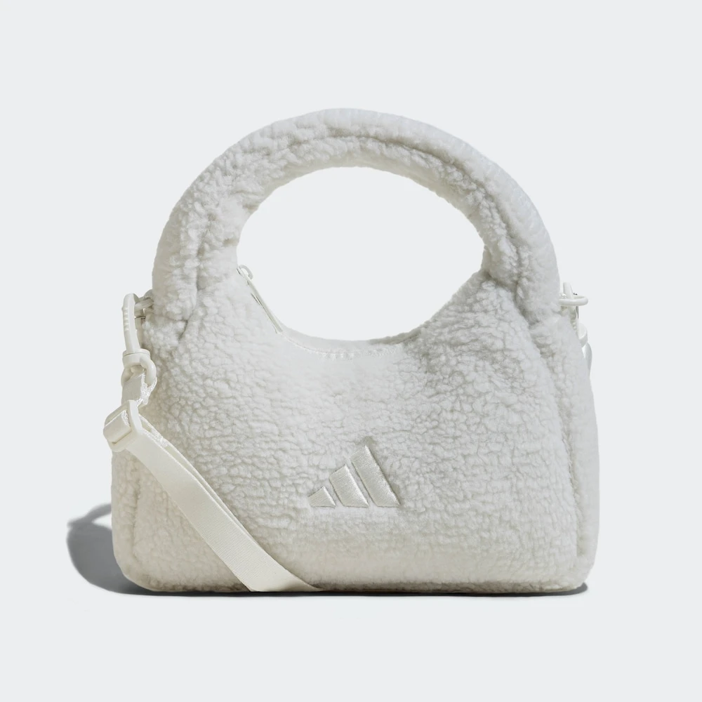 adidas阿迪达斯云朵女款抓绒简约运动挎包JW1695/JW1696欧若风