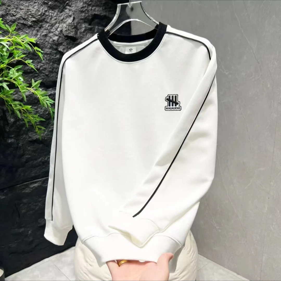 秋季新款男士套头条纹卫衣5817