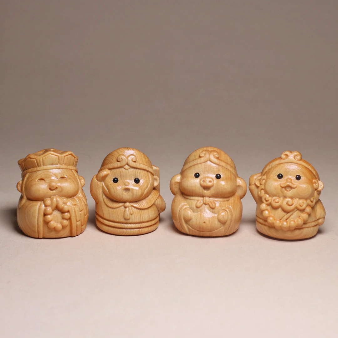 【崖柏老料】孙悟空齐天大圣师徒国潮风家居小摆件唐僧八戒