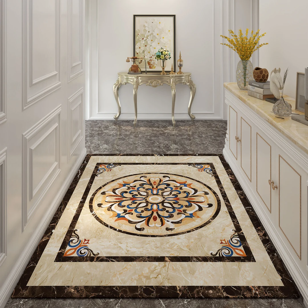 欧莱森欧式入户门地垫大门口垫子进门门垫防滑免洗玄关脚垫可裁剪