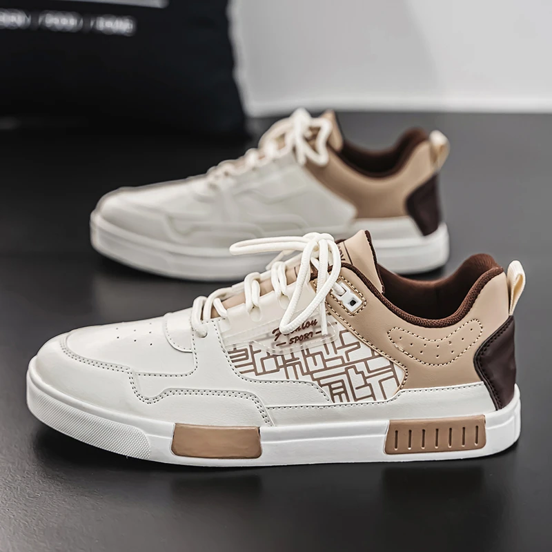 男鞋国潮新款秋季透气黑白熊猫板鞋男款休闲运动厚底防滑韩版潮鞋