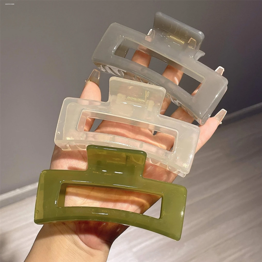 超大号发抓夹女夏季韩国优雅气质发夹后脑勺盘发鲨鱼夹子头饰发卡