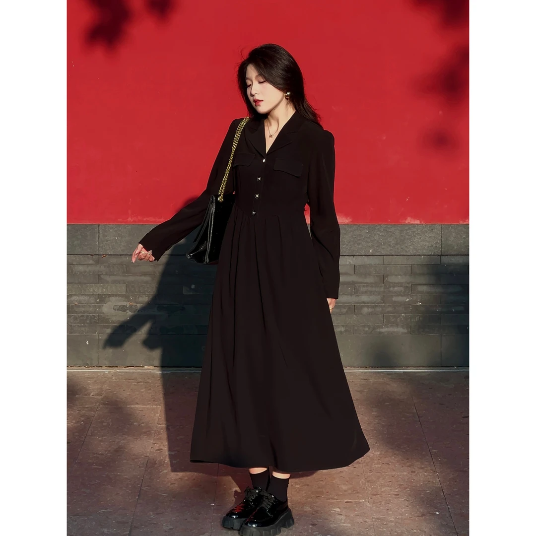 QC三妮【静奢高知】微胖大码女装法式简奢香风复古连衣裙ZY408J87