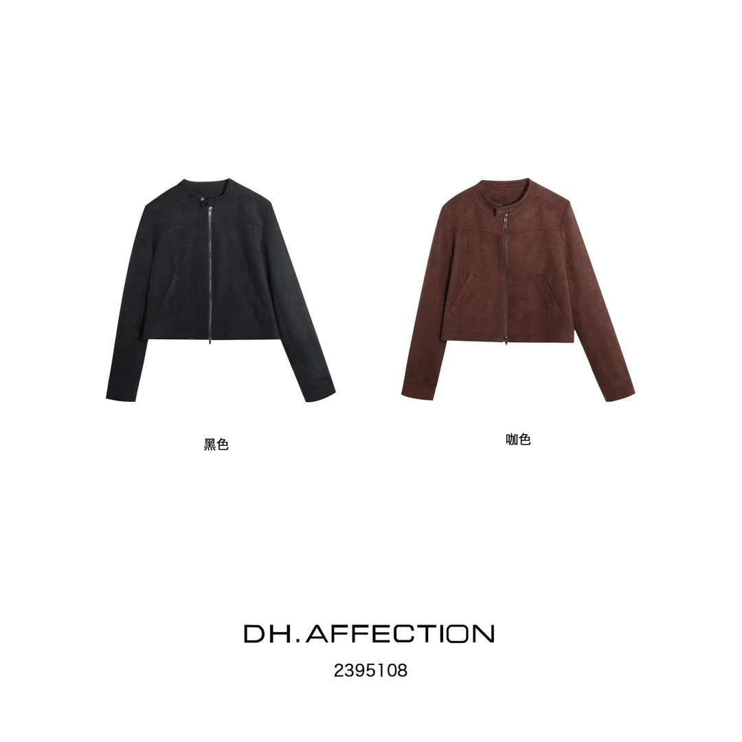 杨杨 DH-【老钱夹克】复古绒面磨砂外套2395108