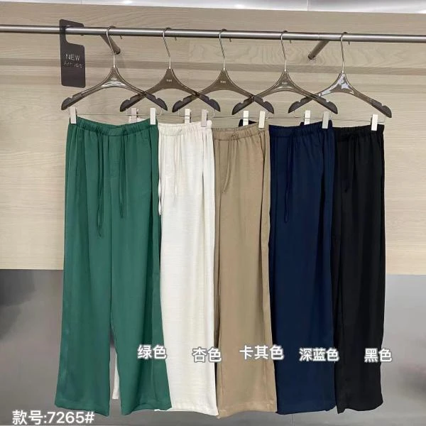 杨杨 潇家-（消暑降温裤）垂顺奢品窄版垂垂裤7265缎面
