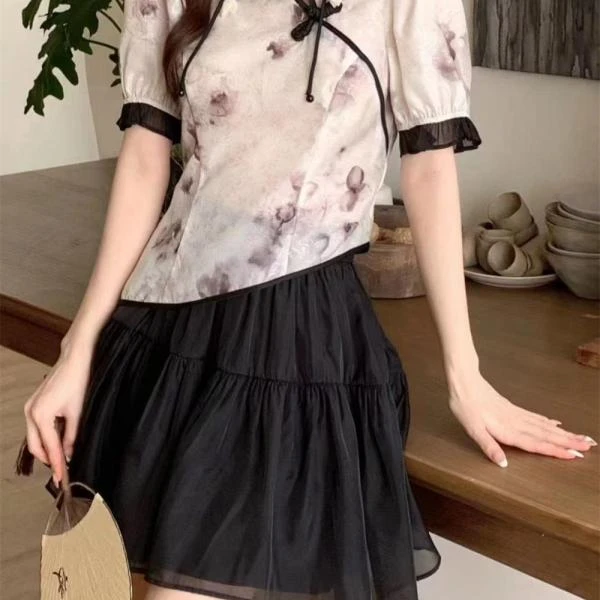 杨杨 MI2-国风短裙小衫套装E9840