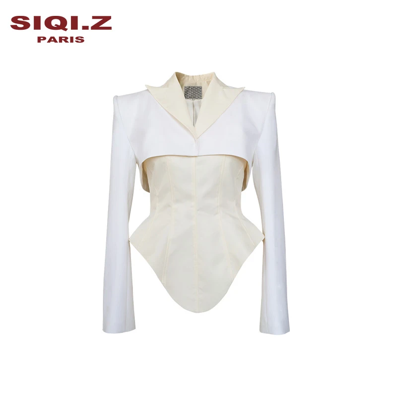 SIQI.Z设计师款拼接撞色西装   SS23BLA10