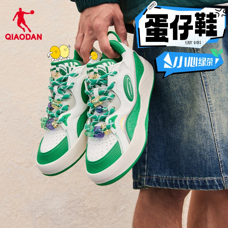 薄荷曼波|中国乔丹板鞋2025新款情侣蛋仔鞋日日有财运动鞋面包鞋