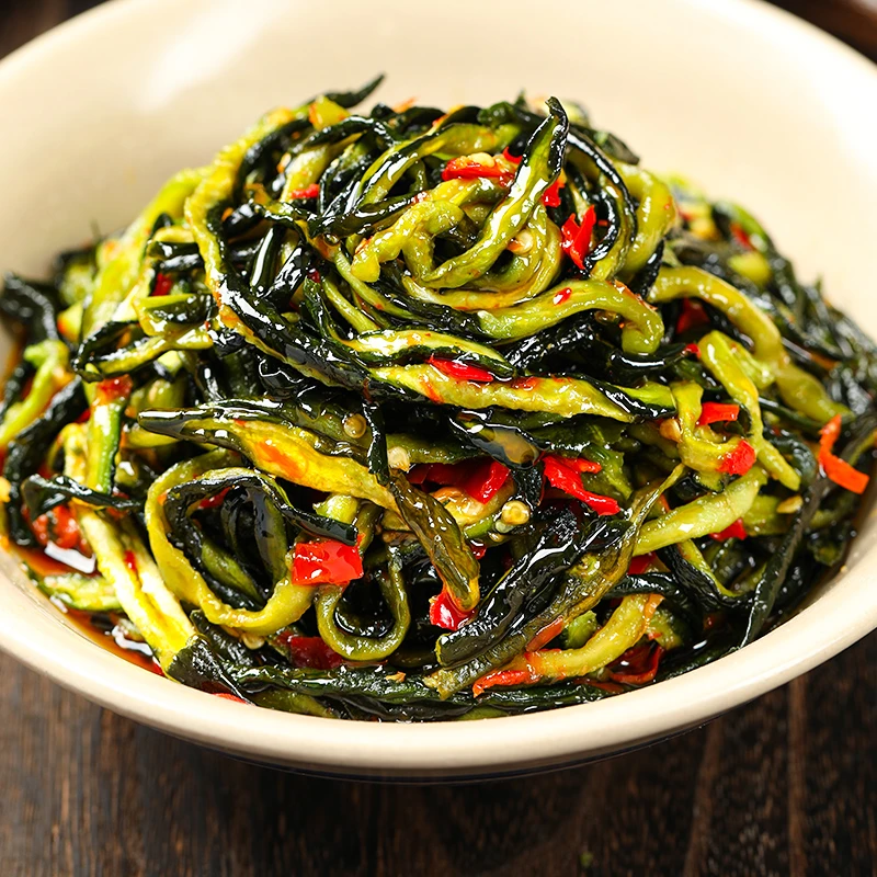 味婆婆爽口脆皮黄瓜拌面下饭菜湖南特产农家酱菜新鲜家乡即食