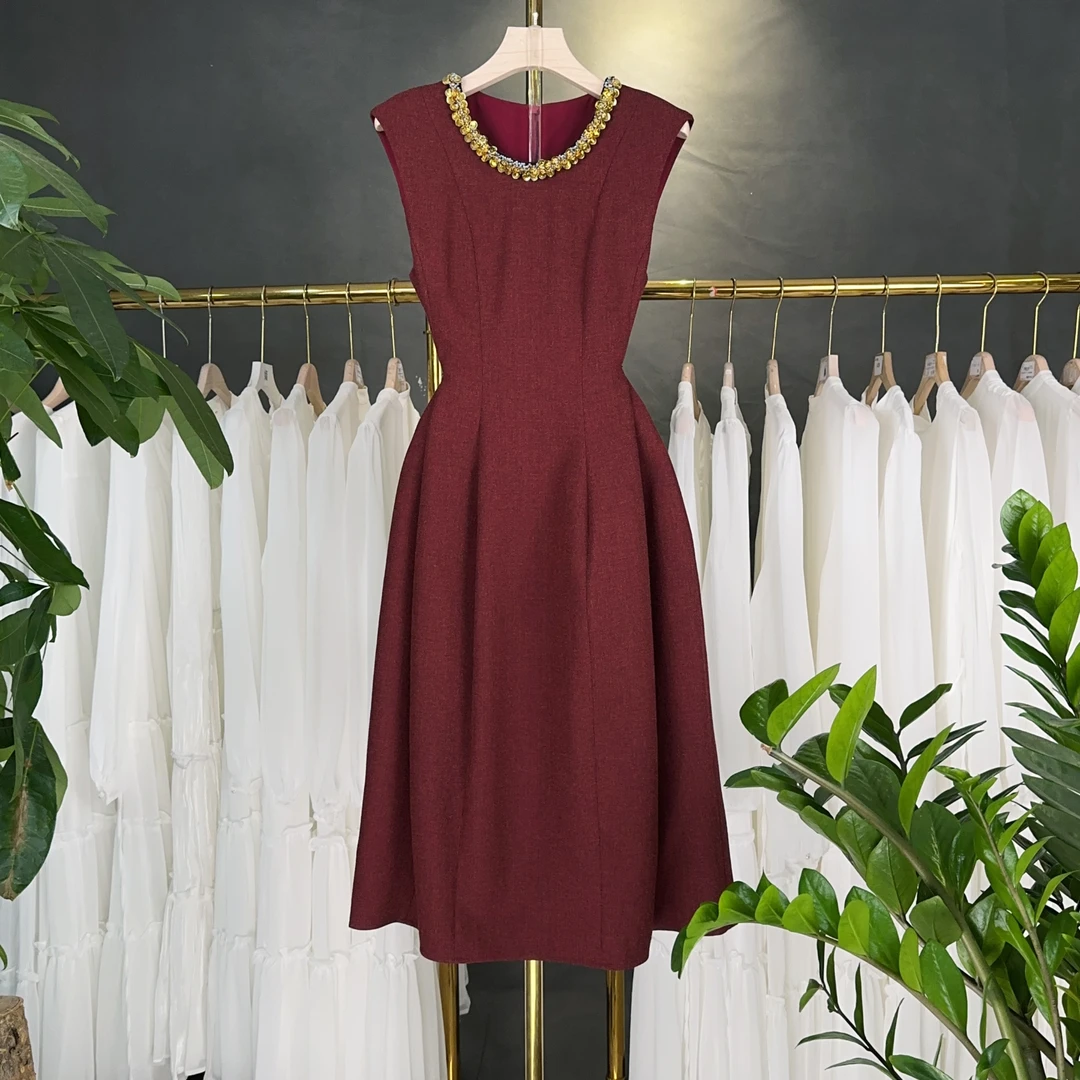 【现货】【RG1771】2024年秋冬新款时尚气质百搭减龄显瘦连衣裙