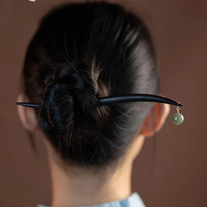 中国风古典气质木发簪发古风日常发饰民族风盘发簪子手工简约头饰