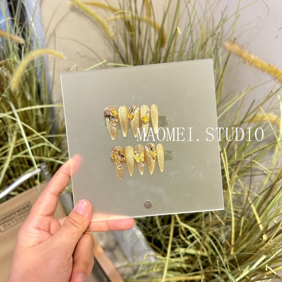 【满城尽带黄金甲】猫妹设计穿戴甲 设计师款秋季新款手工穿戴甲