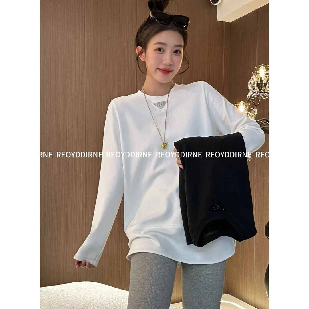 兔兔TUTU-【Reoyddirne】气质小众时尚百搭宽松圆领T恤长袖118560