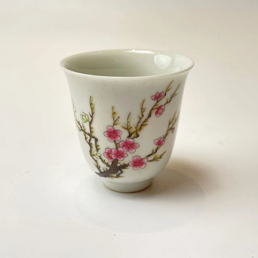 粉彩梅花闻香杯BY28X1123