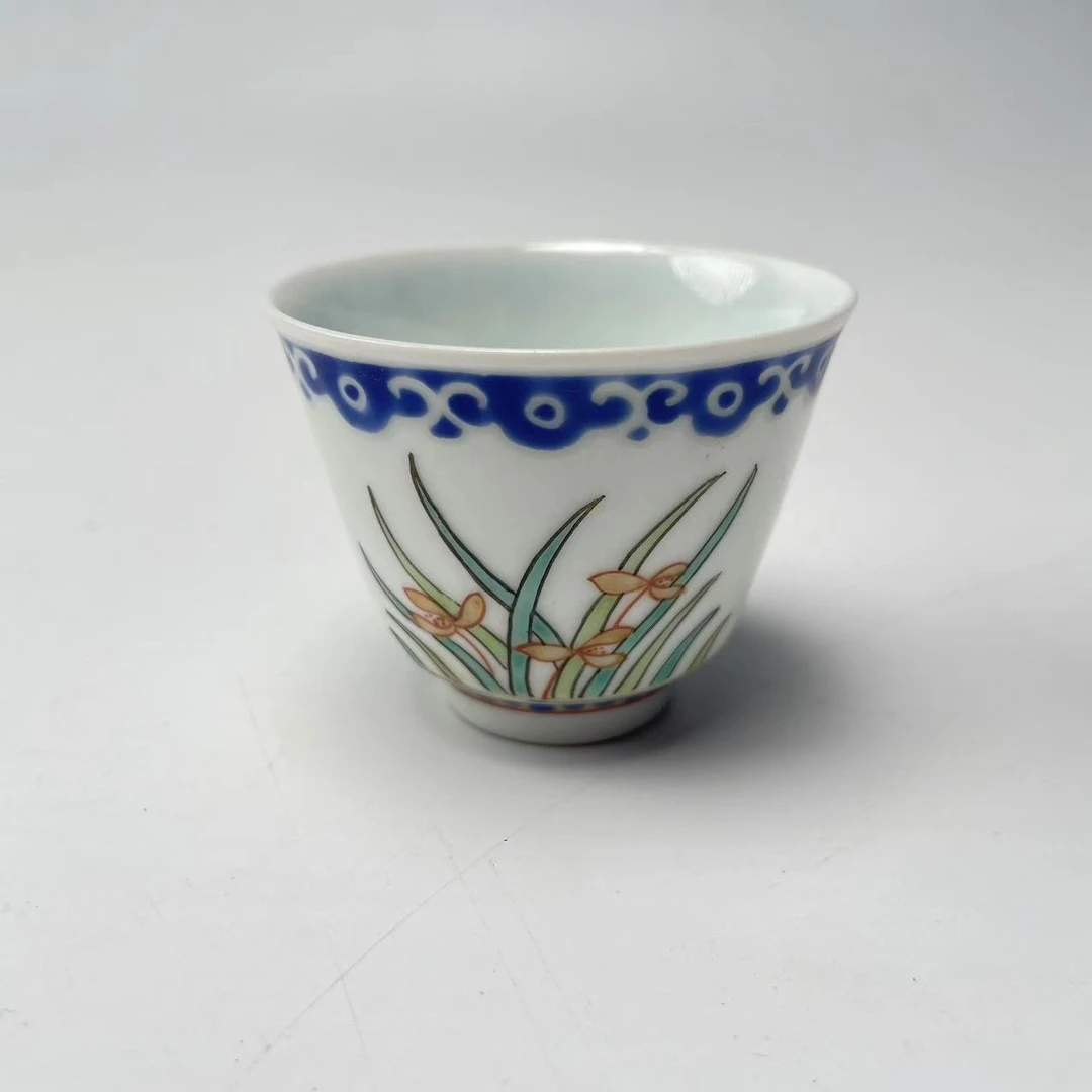 粉彩花卉杯BY04X1202