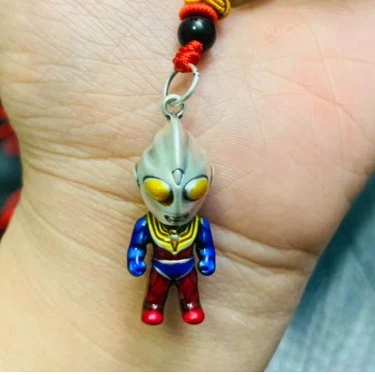 吊坠足银珐琅 足银奥特曼吊坠儿童项链手工时尚可爱银制品精美