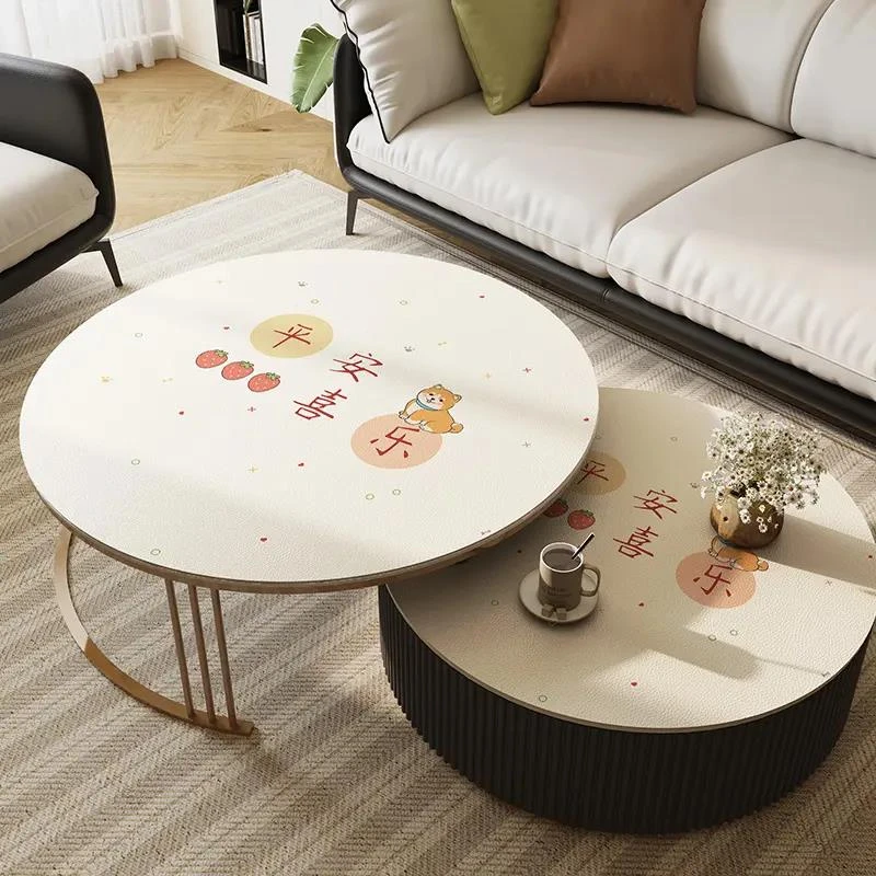 圆桌桌垫圆形茶几垫免洗防水桌布防烫圆桌垫防滑餐桌垫桌面垫简约