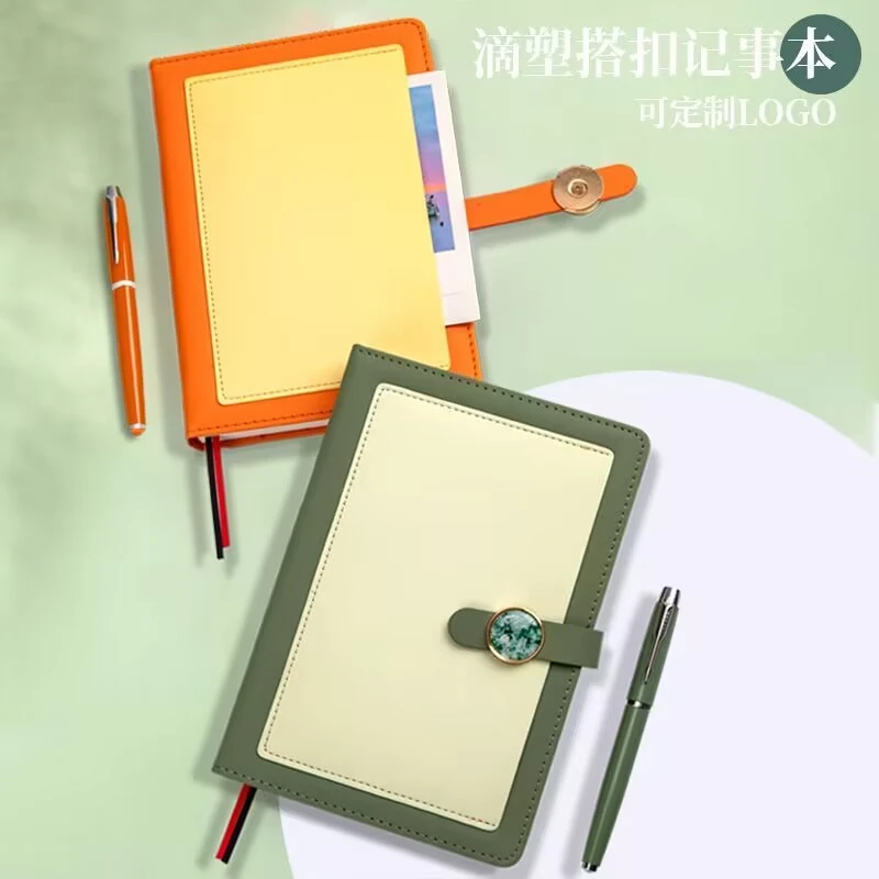 19-1 A5搭扣高端商务记事本高颜值笔记本子办公日记本文具