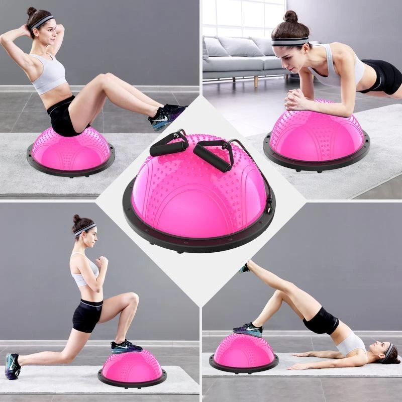 波速球瑜伽球健身球半圆球加厚防爆高承重多功能健身运动辅助器材