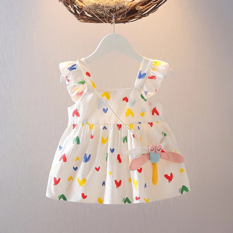 2025夏装夏季连衣裙新款女宝宝韩版洋气吊带裙子棉质0-2岁1背心裙