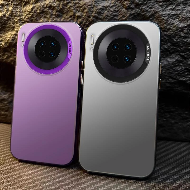 适用华为-MATE30手机壳彩银元气IMD纯色mate30e软边男女Mate30Pro