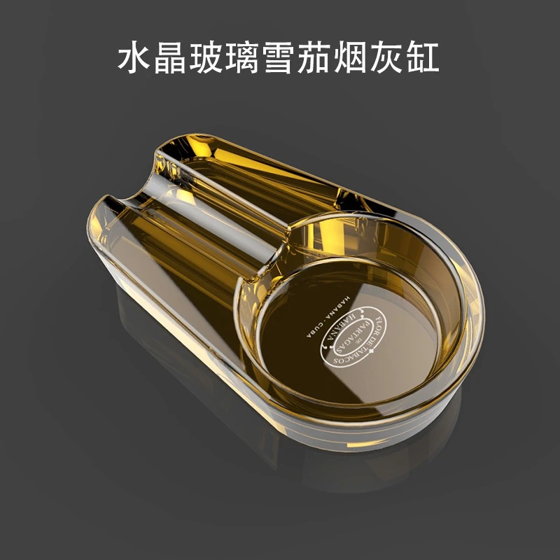 时尚水晶可透雪茄烟灰缸客厅KT家用非常个性潮流多款颜色可选