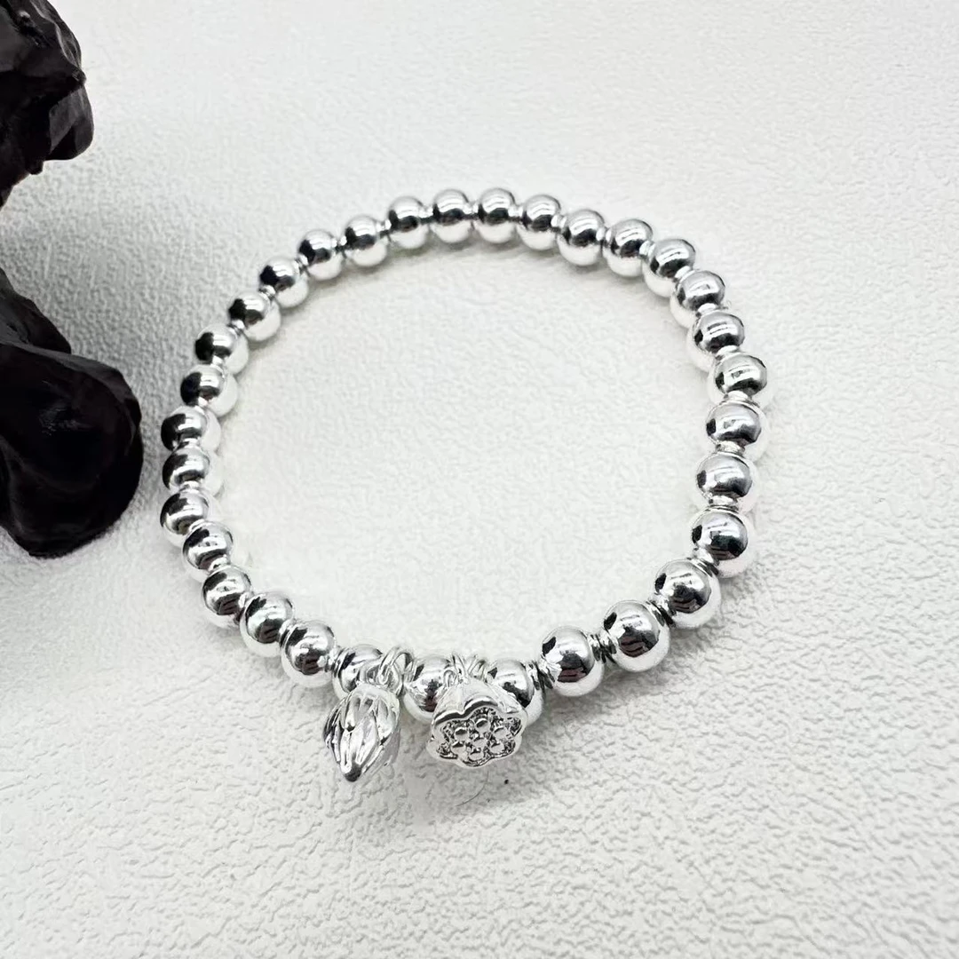 足银手链 足银999.9手链莲蓬手链手工气质简约