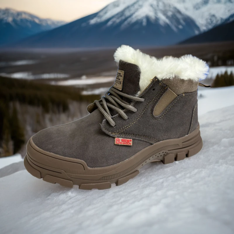 劳保鞋牛皮纯羊毛防砸防刺绝缘电焊工厂车间加厚橡胶防滑耐磨707