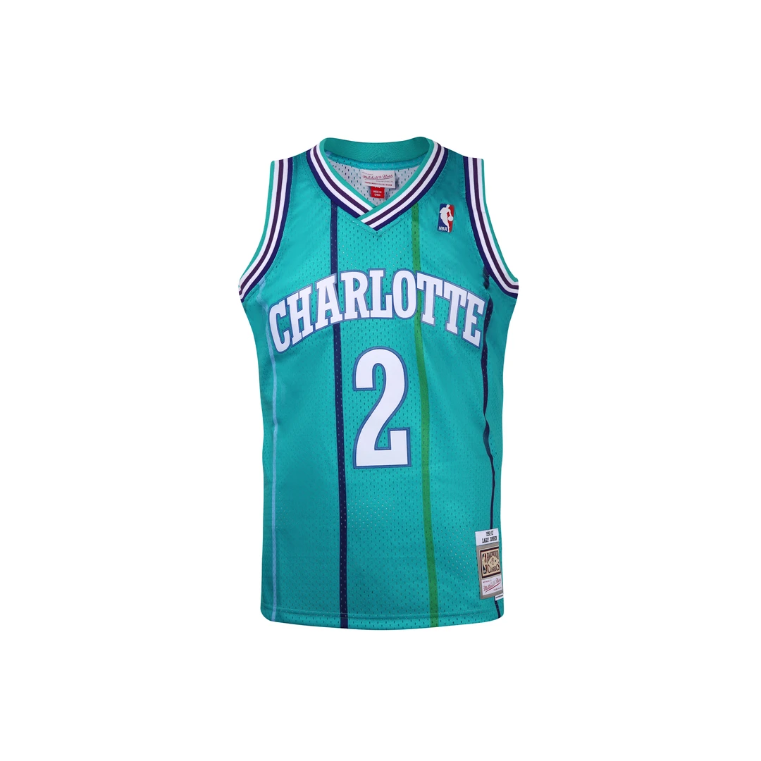Mitchell&Ness 大妈LJ2 拉里约翰逊黄蜂队复古球衣