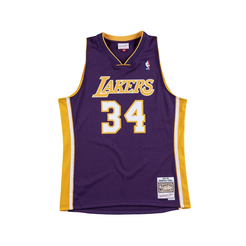 Mitchell&Ness奥尼尔99-00年NBA湖人队SW复古球衣篮球服网眼背心