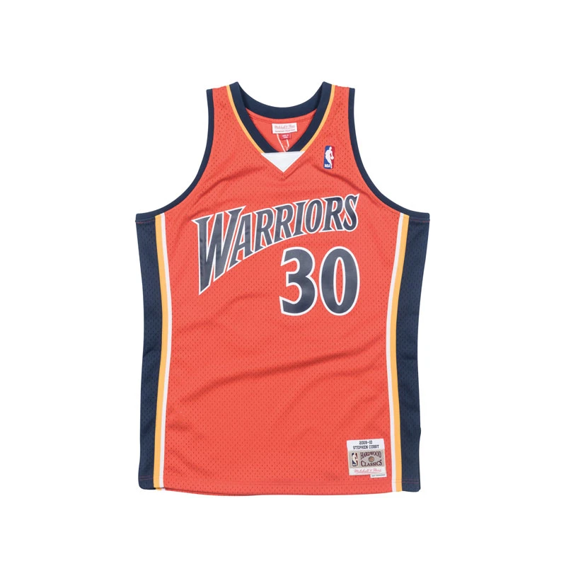 Mitchell&Ness 库里09-10年勇士队复古球衣篮球服网眼背心男