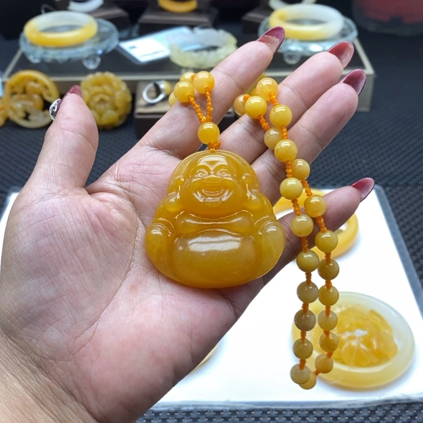 【闪购商品】石英质玉（黄龙玉）首饰未镶嵌浅****3