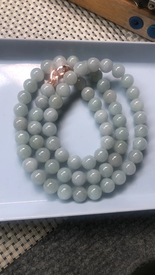 天然缅甸翡翠A货卡10项链