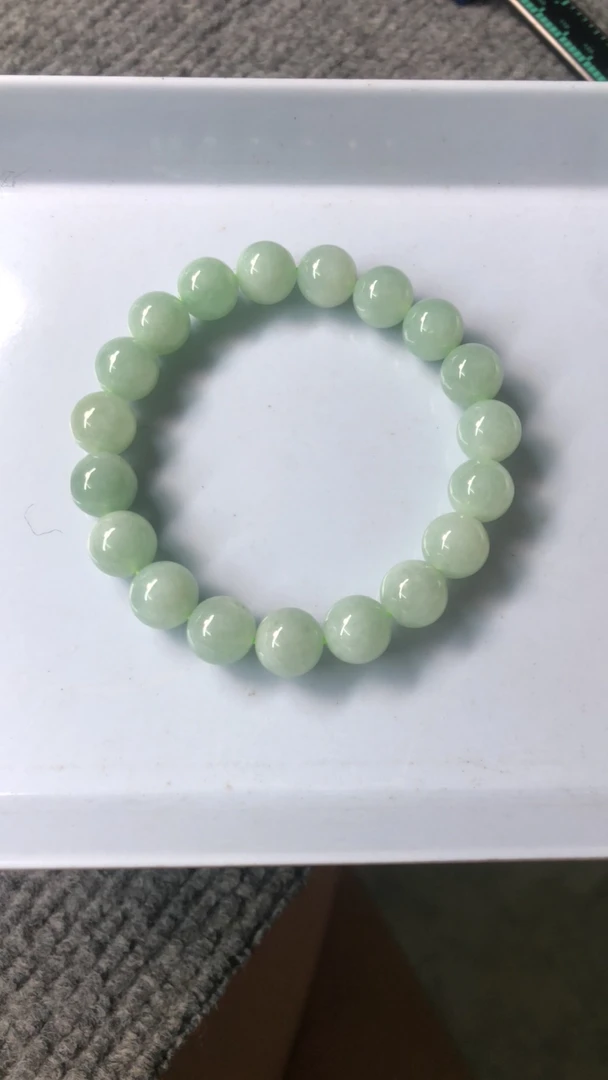 天然缅甸翡翠A货卡10冰晴手链