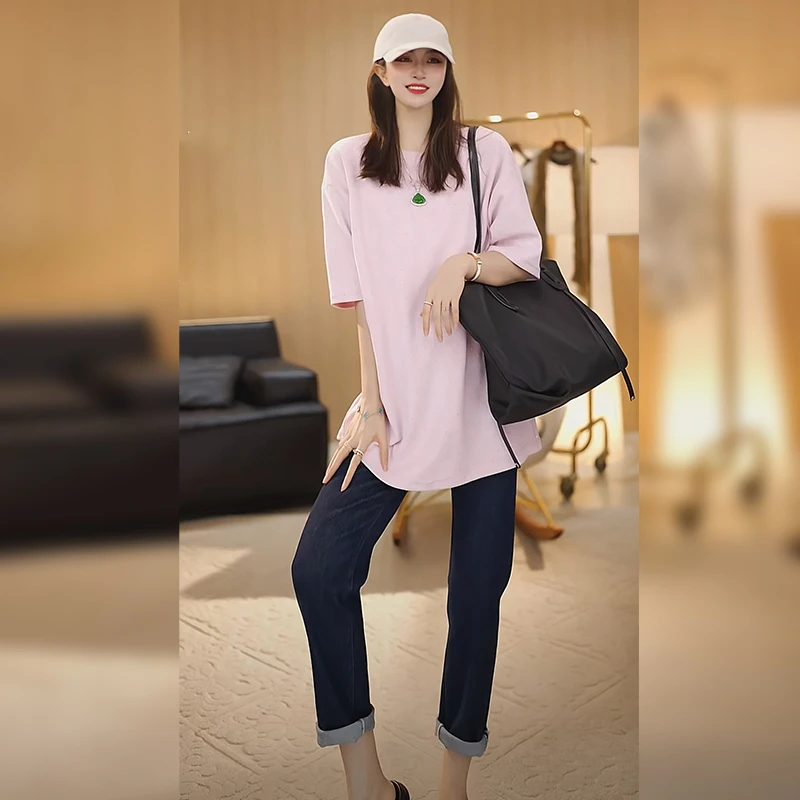 【Linda高端线】夏季时尚显瘦普洗蓝高端牛仔裤裤子AA4KNZ178