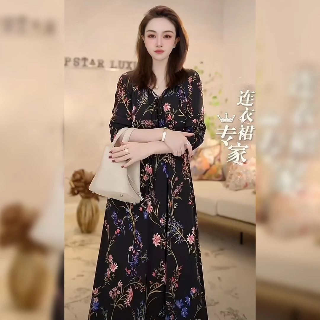 【Linda姐高端线】国风女装时尚气质复古宽松连衣裙子AA4LYH049