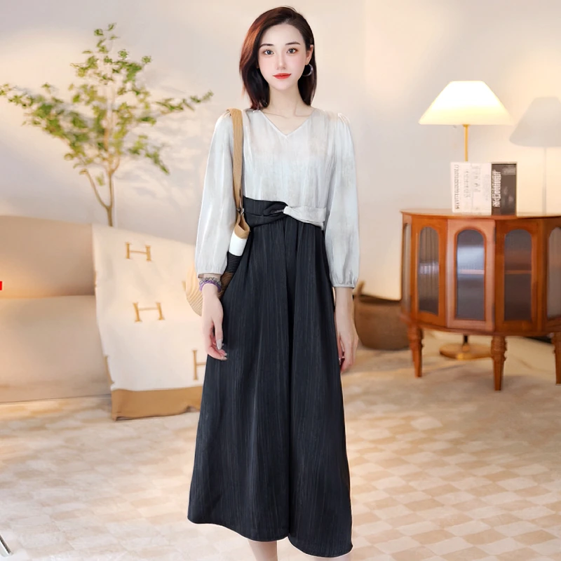 【Linda姐高端线】早秋法式慵懒气质高档女装连衣裙AF4LQT0243